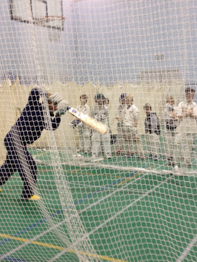 Cricketer in Batting Nets - DFCA